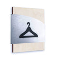 Information signs Closet Sign: Steel Sign — "Wave" Design - Photo #6