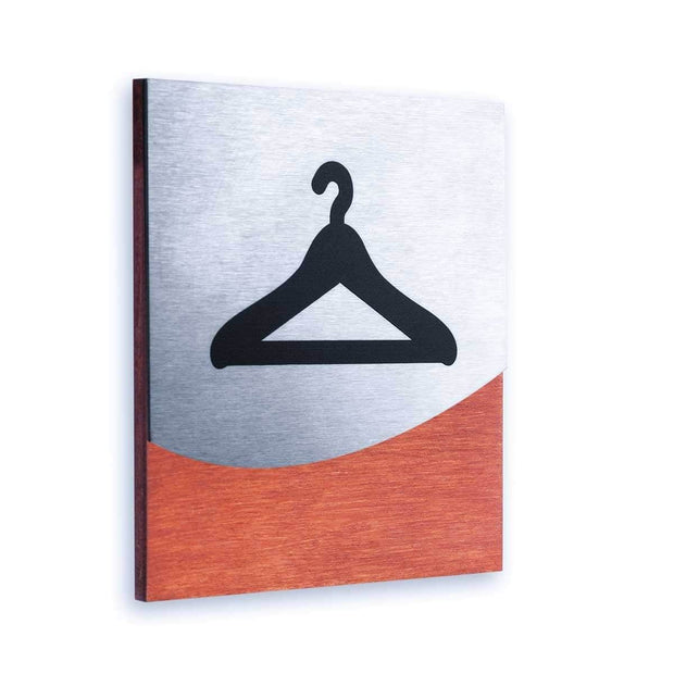 Information signs Closet Sign: Steel Sign — "Jure" Design