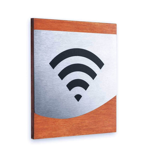Information signs Wi-Fi Sign for Office: Steel Sign — "Venture" Design