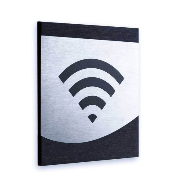 Information signs Wi-Fi Sign for Office: Steel Sign — "Venture" Design