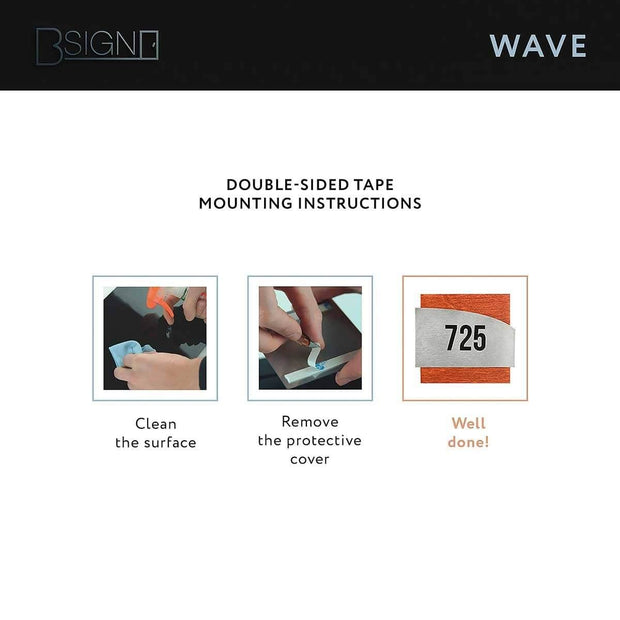 Information signs Wi-Fi Signs for Waiting Room: Steel Sign — "Wave" Design