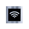 Information signs Wi-Fi Steel Wall Plate for Office - "Modern" Design - Photo #3