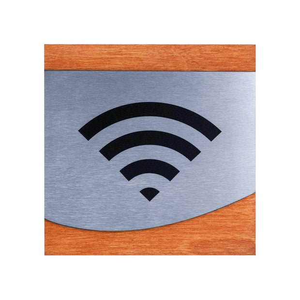 Information signs Wi-Fi Sign for Office: Steel Sign — "Venture" Design