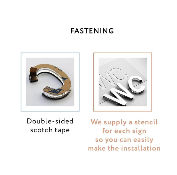 Information signs Steel Wi-Fi Symbol for Wall - "Single" Design