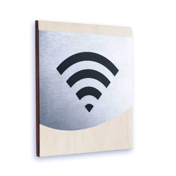 Information signs Wi-Fi Sign for Office: Steel Sign — "Venture" Design