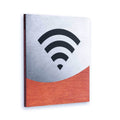 Information signs Wi-Fi Signs: Wood & Stainless Steel Plate — "Jure" Design - Photo #7