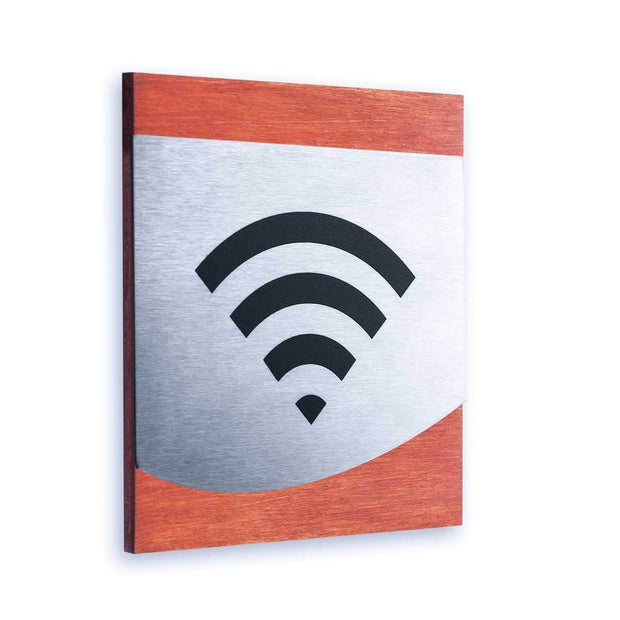 Information signs Wi-Fi Sign for Office: Steel Sign — "Venture" Design