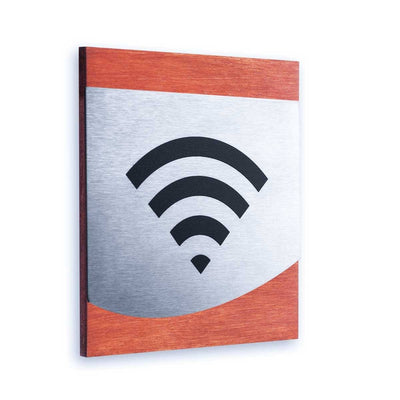 Wi-Fi Steel Sign for Office Information signs Redwood Bsign