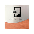 Information signs Stairwell Sign: Steel Wayfinding Signage  — "Jure" Design - Photo #1