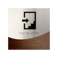Information signs Stairwell Sign: Steel Wayfinding Signage  — "Jure" Design - Photo #3
