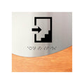 Information signs Stairwell Sign: Steel Wayfinding Signage  — "Jure" Design - Photo #5