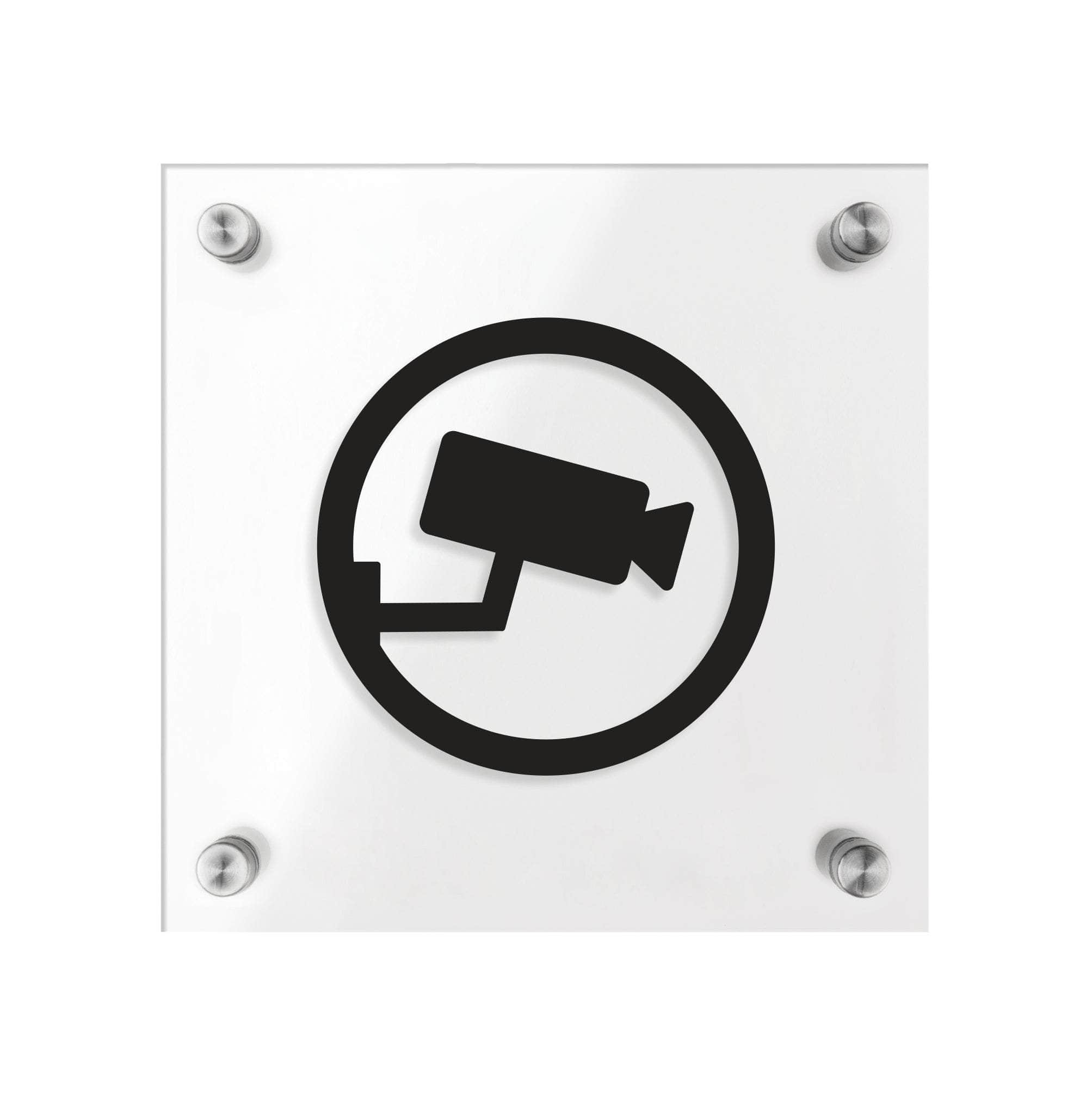 Acrylic Video Surveillance Sign —
