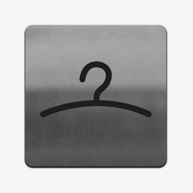 Information signs Wardrobe Sign — Stainless Steel Signage