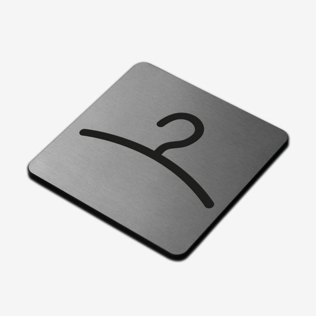 Information signs Wardrobe Sign — Stainless Steel Signage