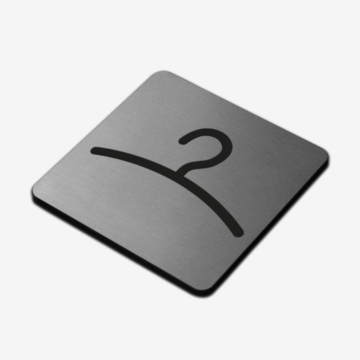 Information signs Wardrobe Sign — Stainless Steel Signage