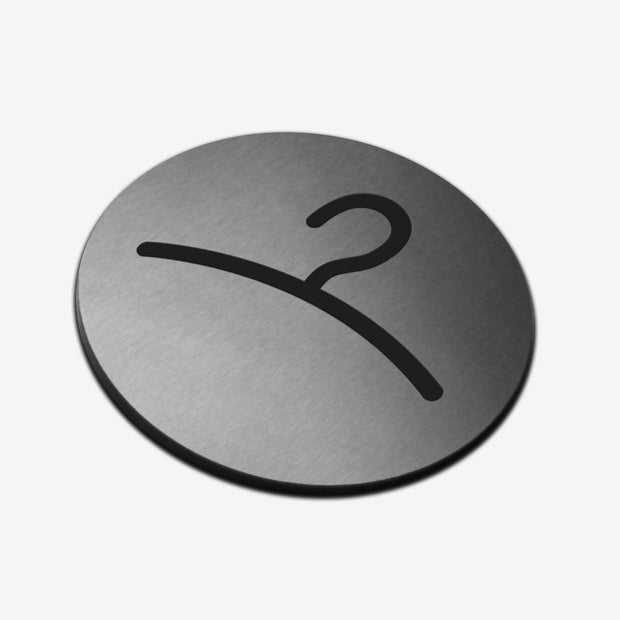 Information signs Wardrobe Sign — Stainless Steel Signage