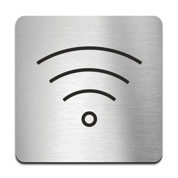 Information signs Wi-Fi Sign — Stainless Steel Signage