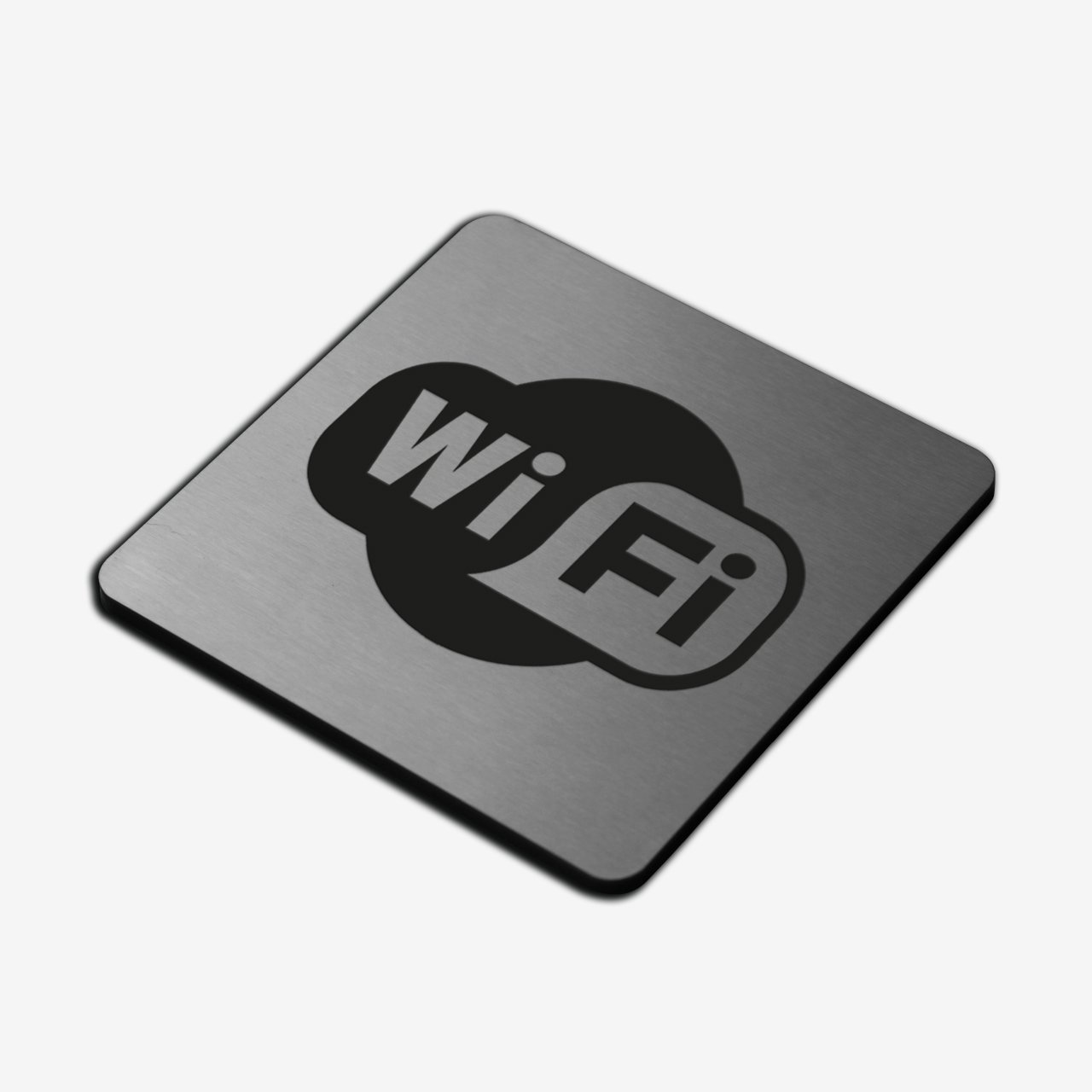 Wi-Fi Zone - Stainless Steel Sign Information signs square Bsign