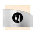 Information signs Wood Dining Room Sign - "Wave" Design - Photo #4
