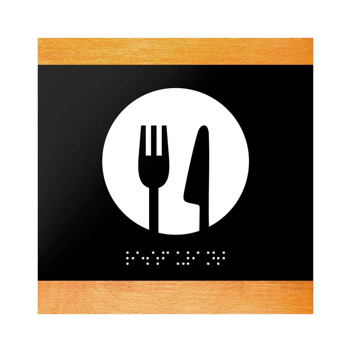 Information signs Kitchen Door Sign: Wood Sign — "Buro" Design
