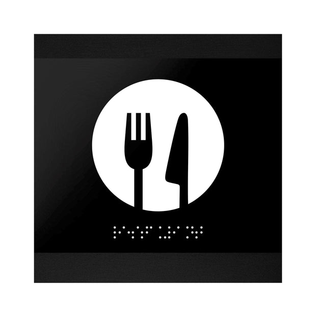 Information signs Kitchen Door Sign: Wood Sign — "Buro" Design