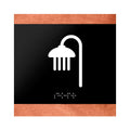 Information signs Wood Door Sign for Shower Room - "Buro" Design - Photo #5