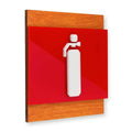 Information signs Extinguisher Fire Safety Wooden Wall Sign - "Buro" Design - Photo #9
