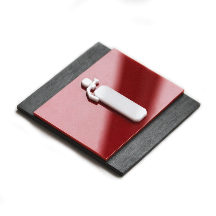 Information signs Extinguisher Fire Safety Wooden Wall Sign - "Buro" Design