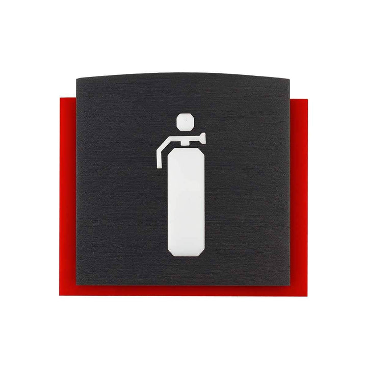 Information signs Wood Extinguisher Fire Safety Sign for Office - "Scandza" Design
