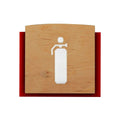 Information signs Wood Extinguisher Fire Safety Sign for Office - "Scandza" Design - Photo #6