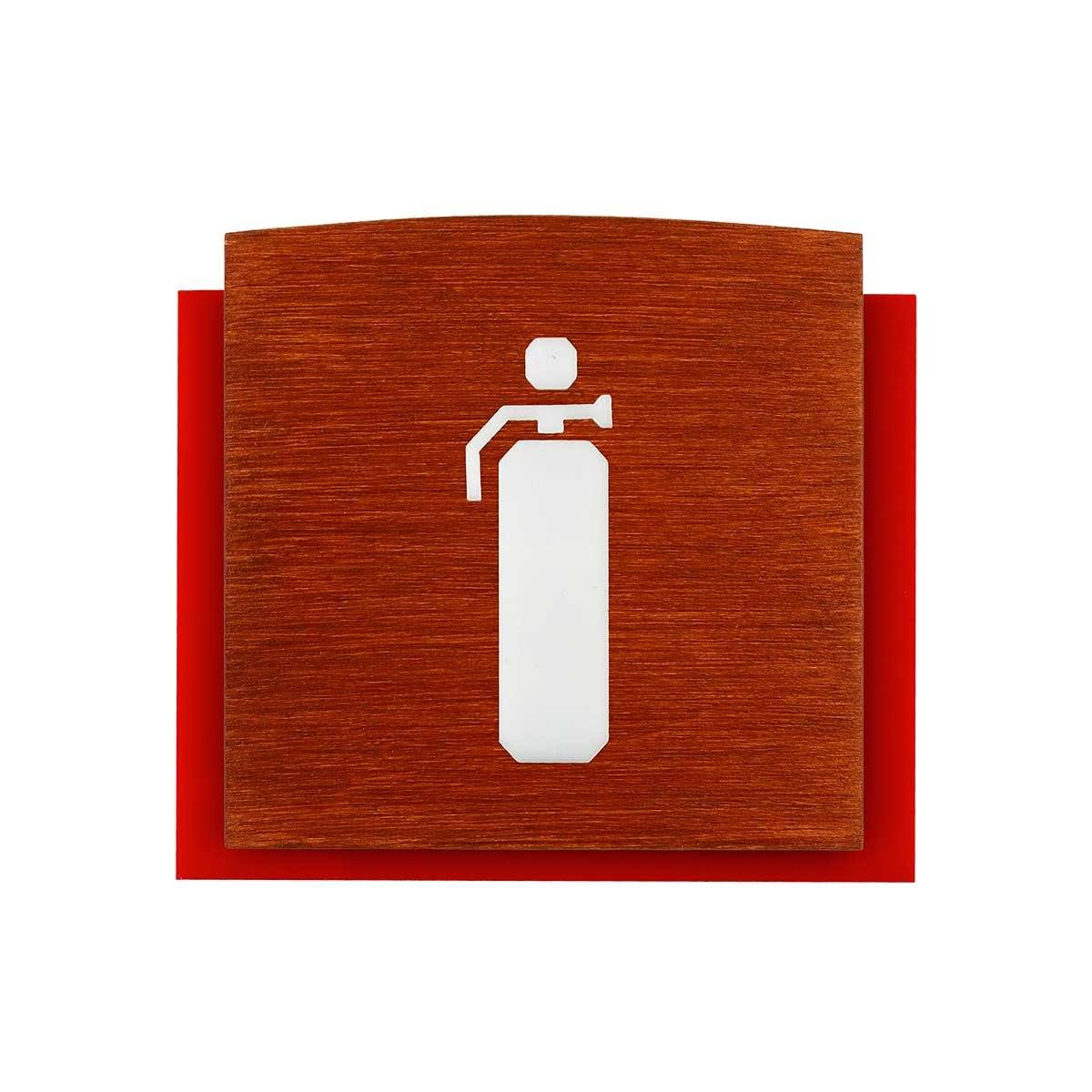 Wood Extinguisher Fire Safety Sign for Office Information signs Redwood Bsign