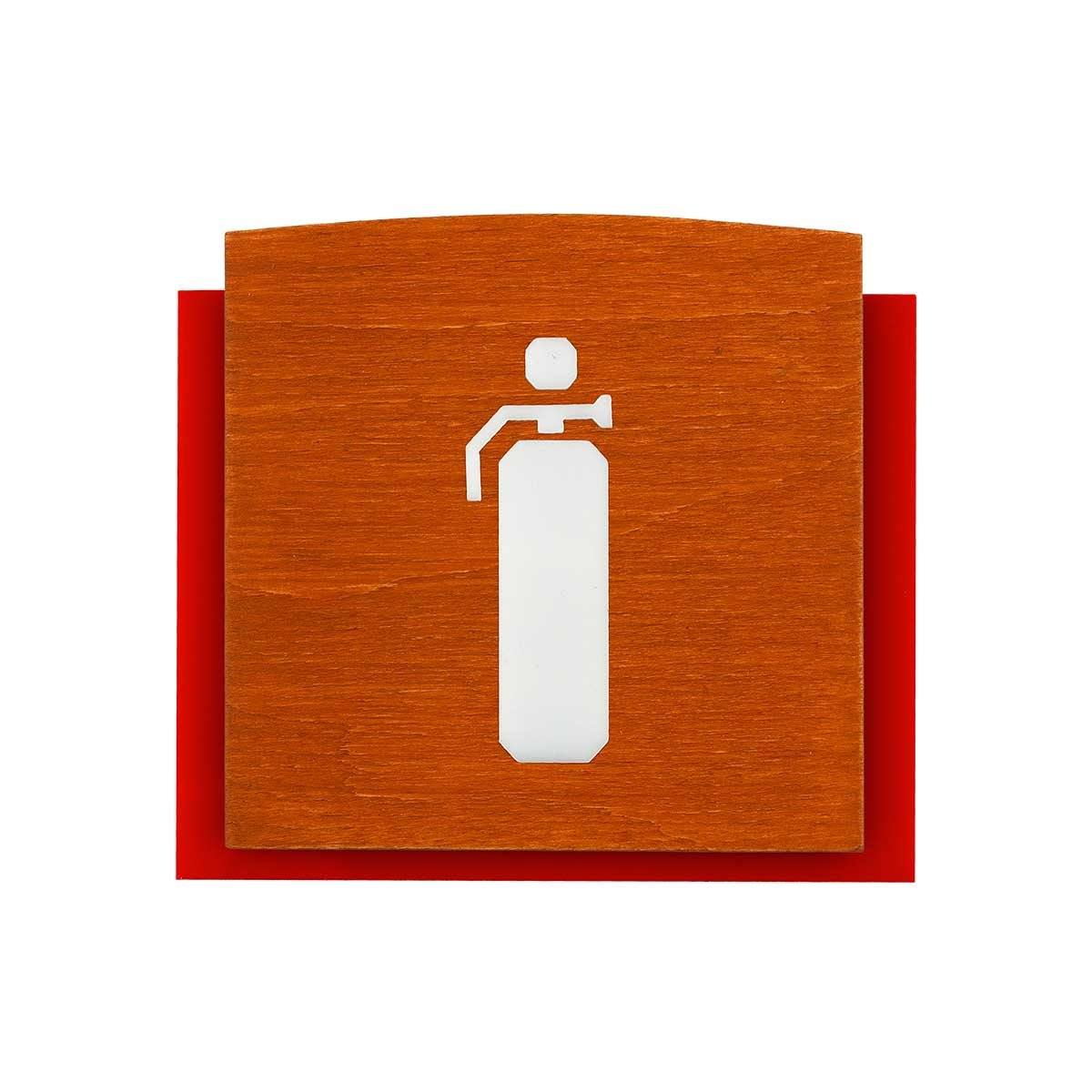 Wood Extinguisher Fire Safety Sign for Office Information signs Walhunt Bsign