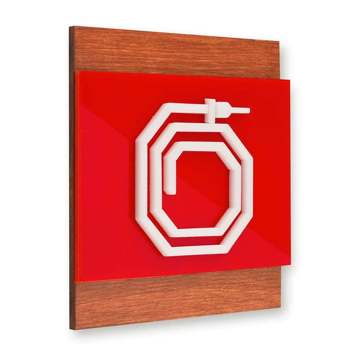 Information signs Fire Hydrant Wooden Wall Sign - "Buro" Design