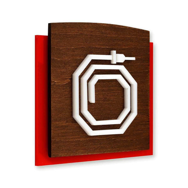 Information signs Wood Fire Hydrant Sign - "Scandza" Design