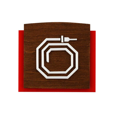 Wood Fire Hydrant Sign Information signs Indian Rosewood Bsign