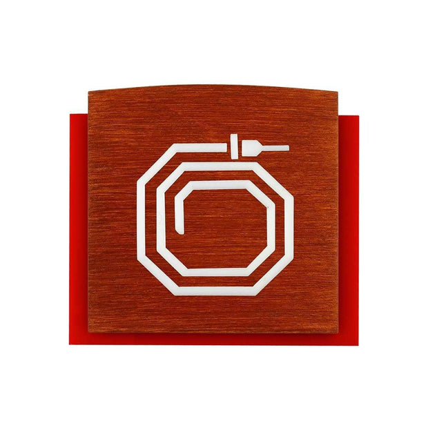 Information signs Wood Fire Hydrant Sign - "Scandza" Design