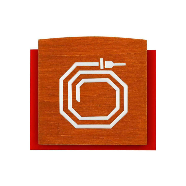 Information signs Wood Fire Hydrant Sign - "Scandza" Design