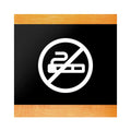 Information signs Wood No Smoking Signage - "Buro" Design - Photo #2