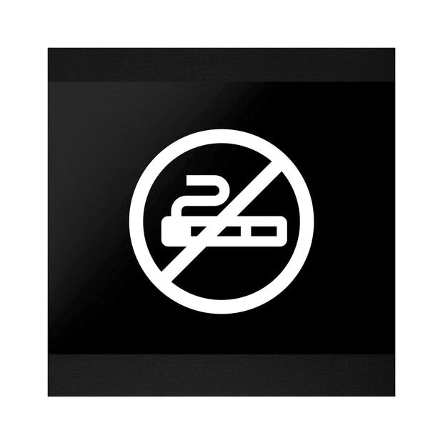 Information signs Wood No Smoking Signage - "Buro" Design