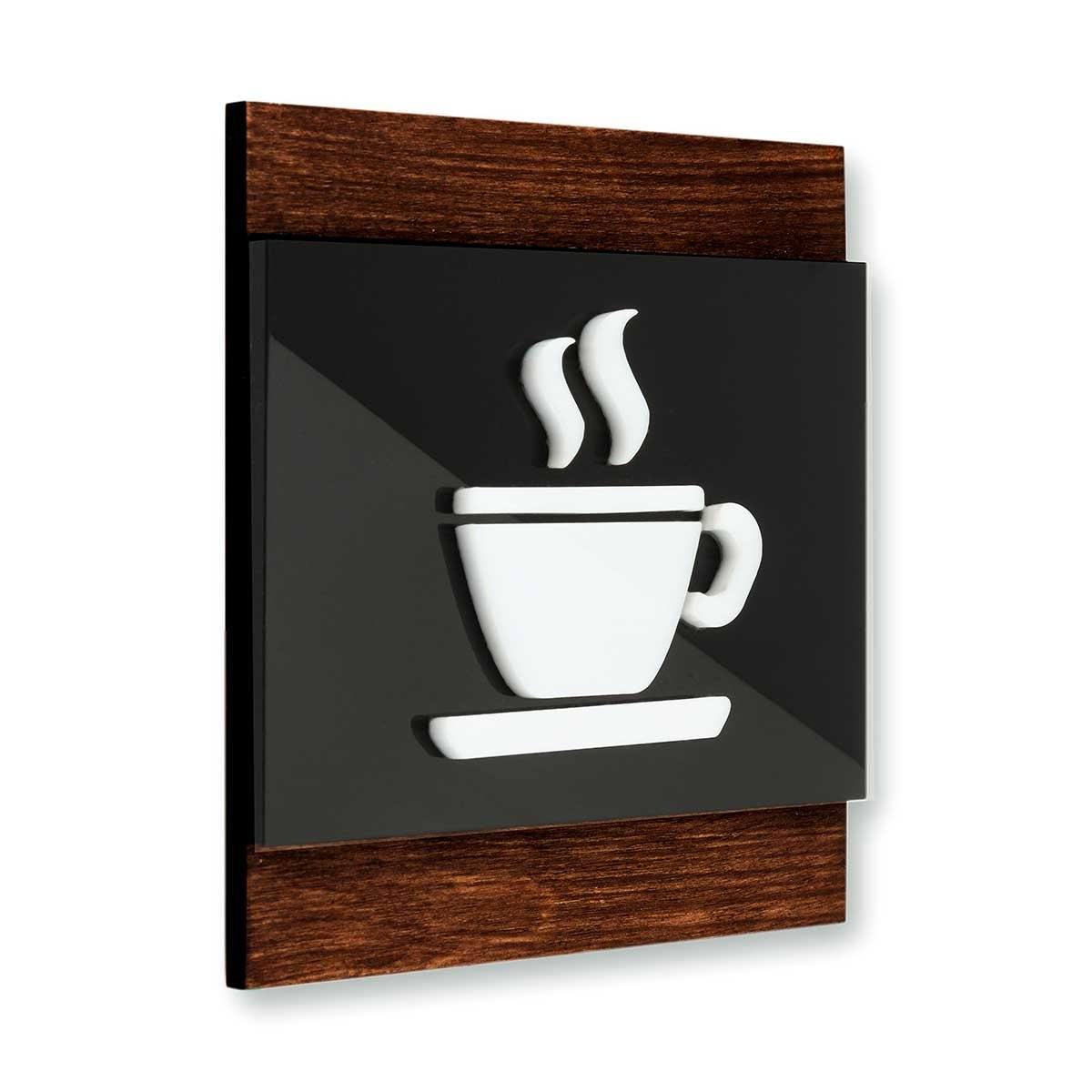 Wooden Door Signs for Kitchen Information signs Indian Rosewood Bsign