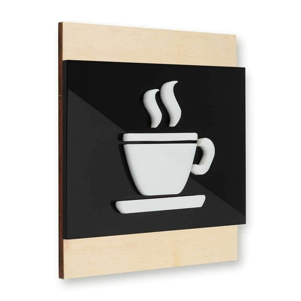 Information signs Wooden Door Signs for Kitchen - "Buro" Design