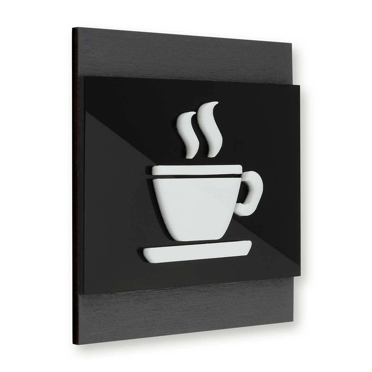 Wooden Door Signs for Kitchen Information signs Anthracite Gray Bsign