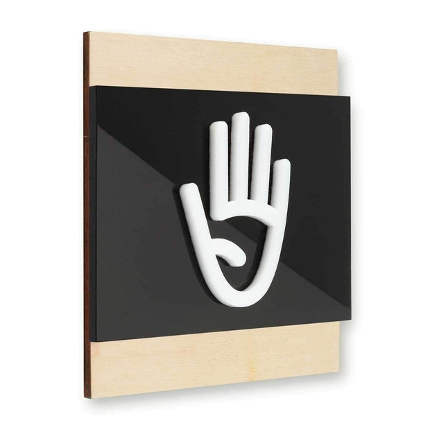 Information signs Employees Only Wooden Door Signs - "Buro" Design