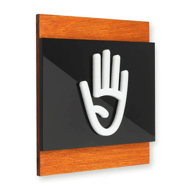 Information signs Employees Only Wooden Door Signs - "Buro" Design