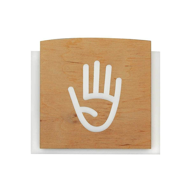 Information signs Staff Only Wooden Sign for Door - "Scandza" Design