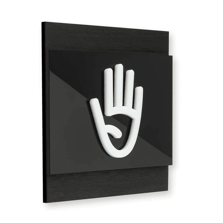 Information signs Employees Only Wooden Door Signs - "Buro" Design