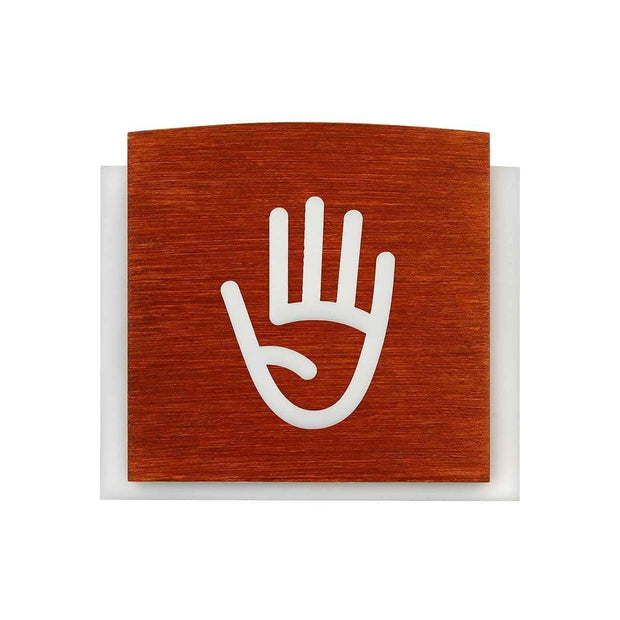 Information signs Staff Only Wooden Sign for Door - "Scandza" Design