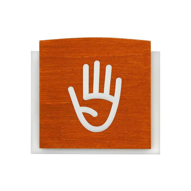 Information signs Staff Only Wooden Sign for Door - "Scandza" Design