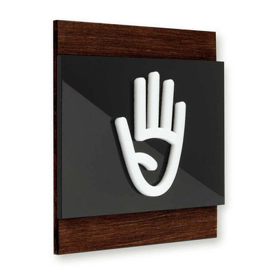 Employees Only Wooden Door Signs Information signs Indian Rosewood Bsign