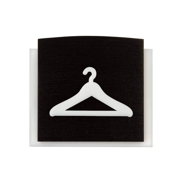 Information signs Wardrobe Wooden Door Sign - "Scandza" Design